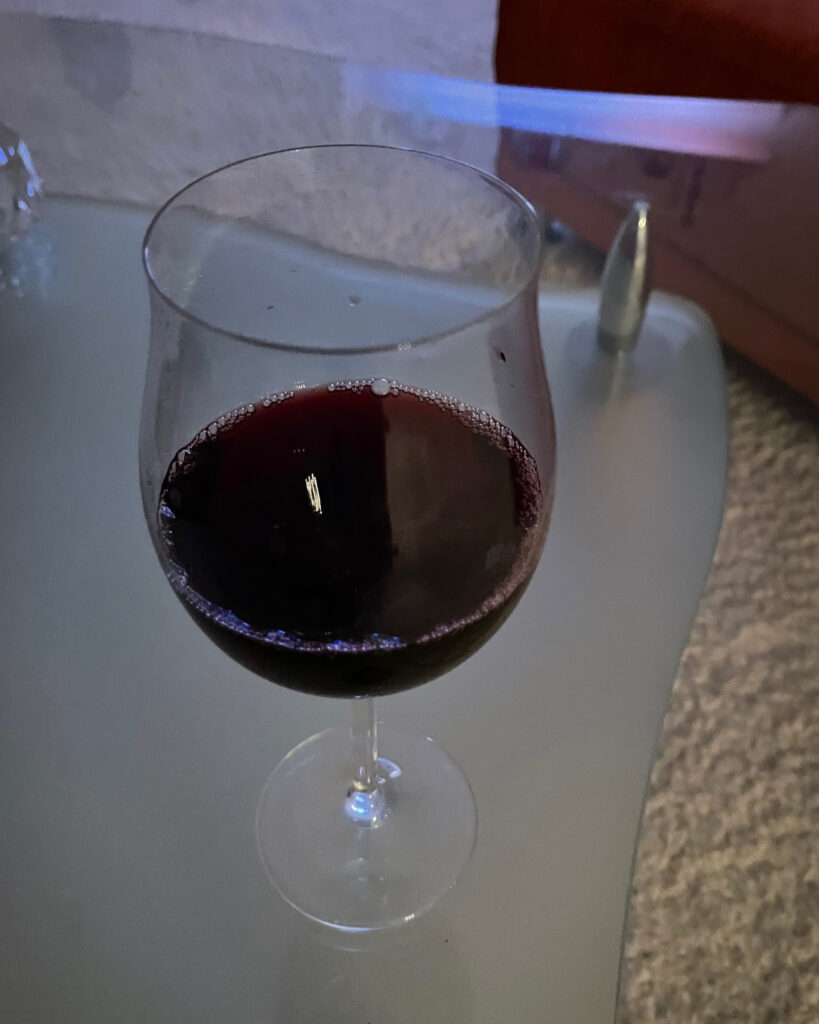 Glas Rotwein