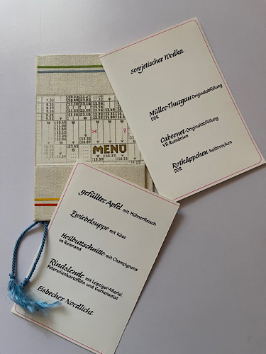 Menükarte 5.7.77 aus der Kellnerprüfung