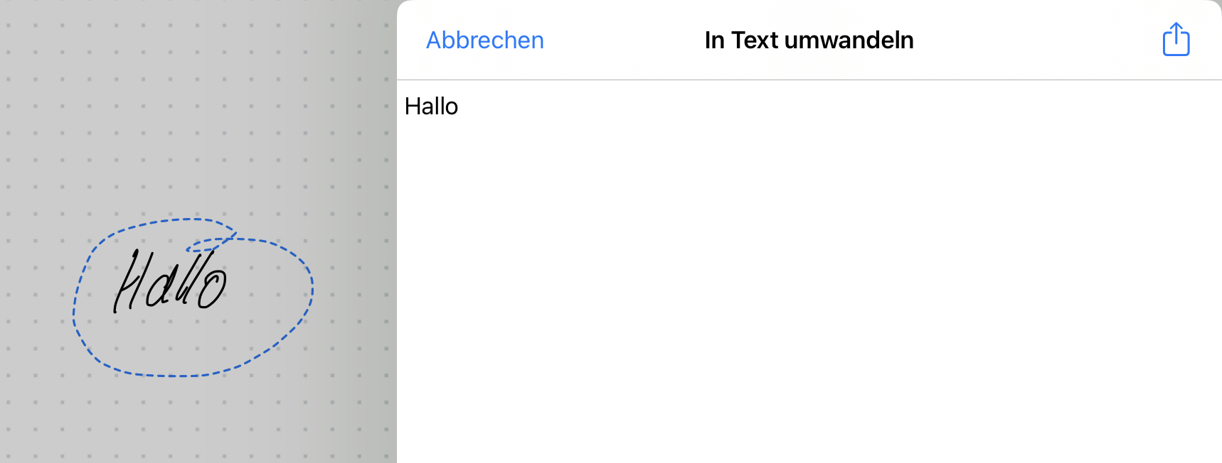 GoodNotes - Umwandlung Schrift in Text GoodNotes - Umwandlung Schrift in Text