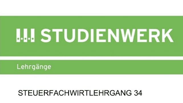 Ausbildung zur Steuerfachwirtin Schild vom Studienwerk mit dieser Aufschrift