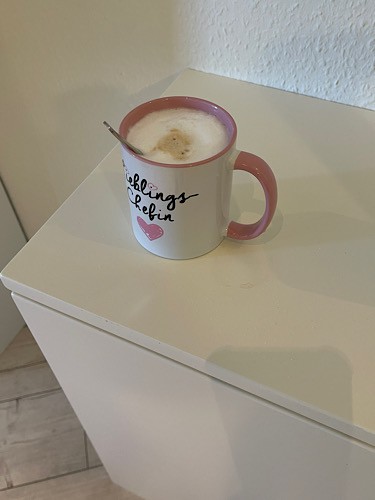 Kaffeepott mit Latte Macchiato