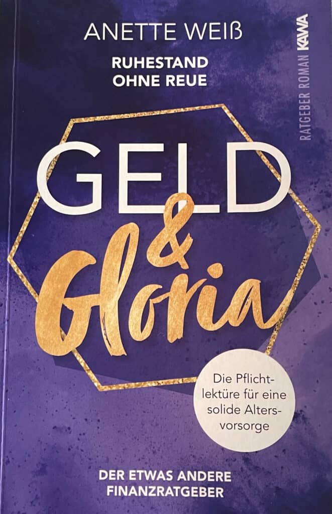 Buch mit einem lila Einband