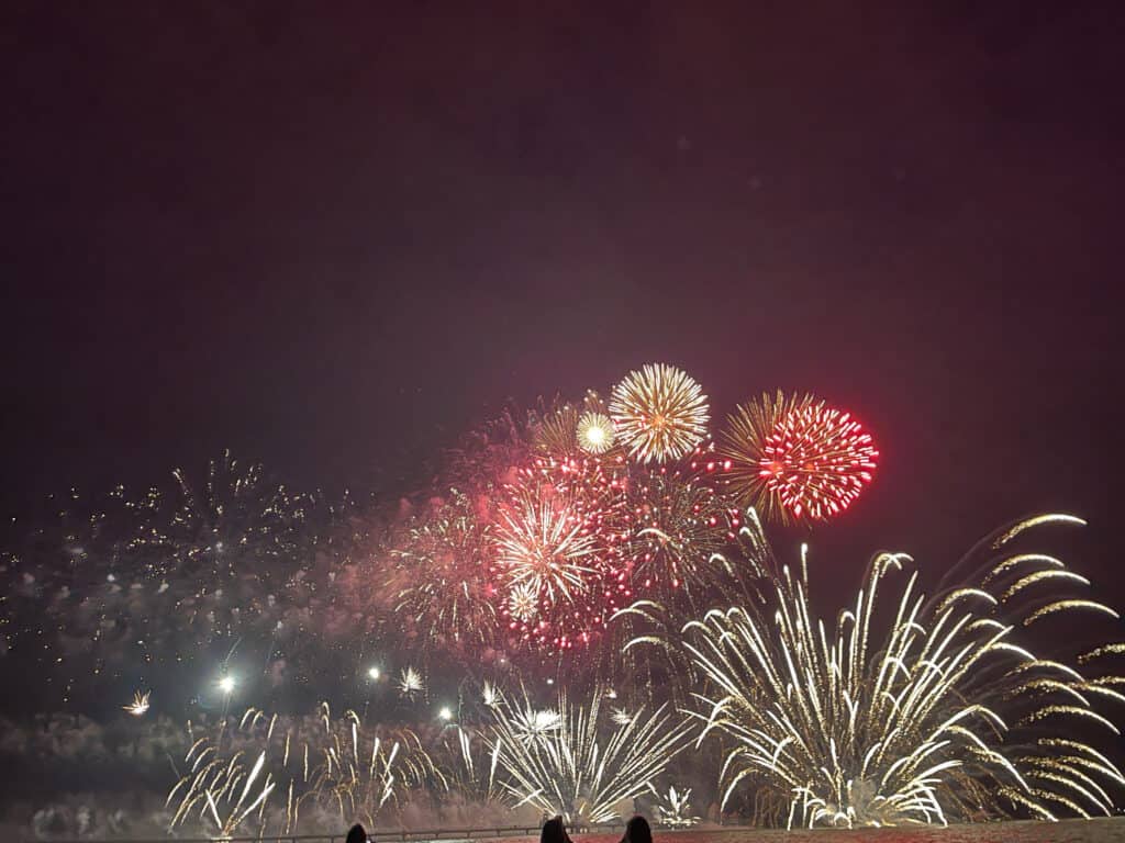Feuerwerk in bunten Farben