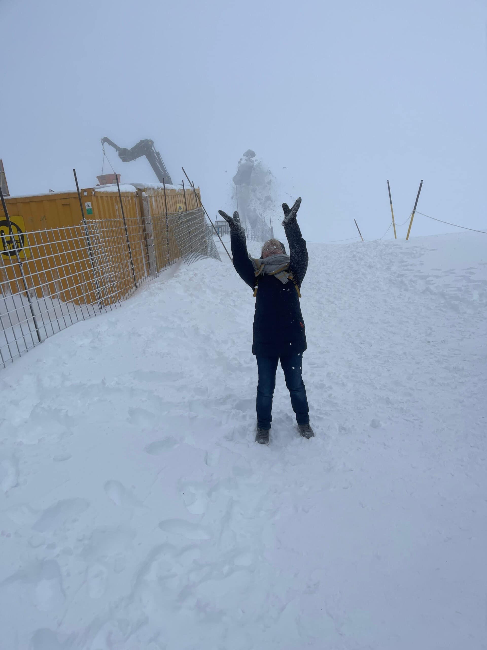 Frau im Schnee