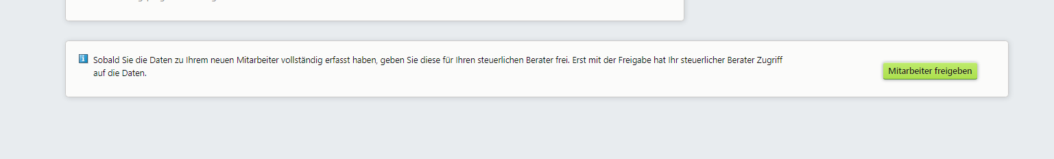 Persönliche Daten freigeben