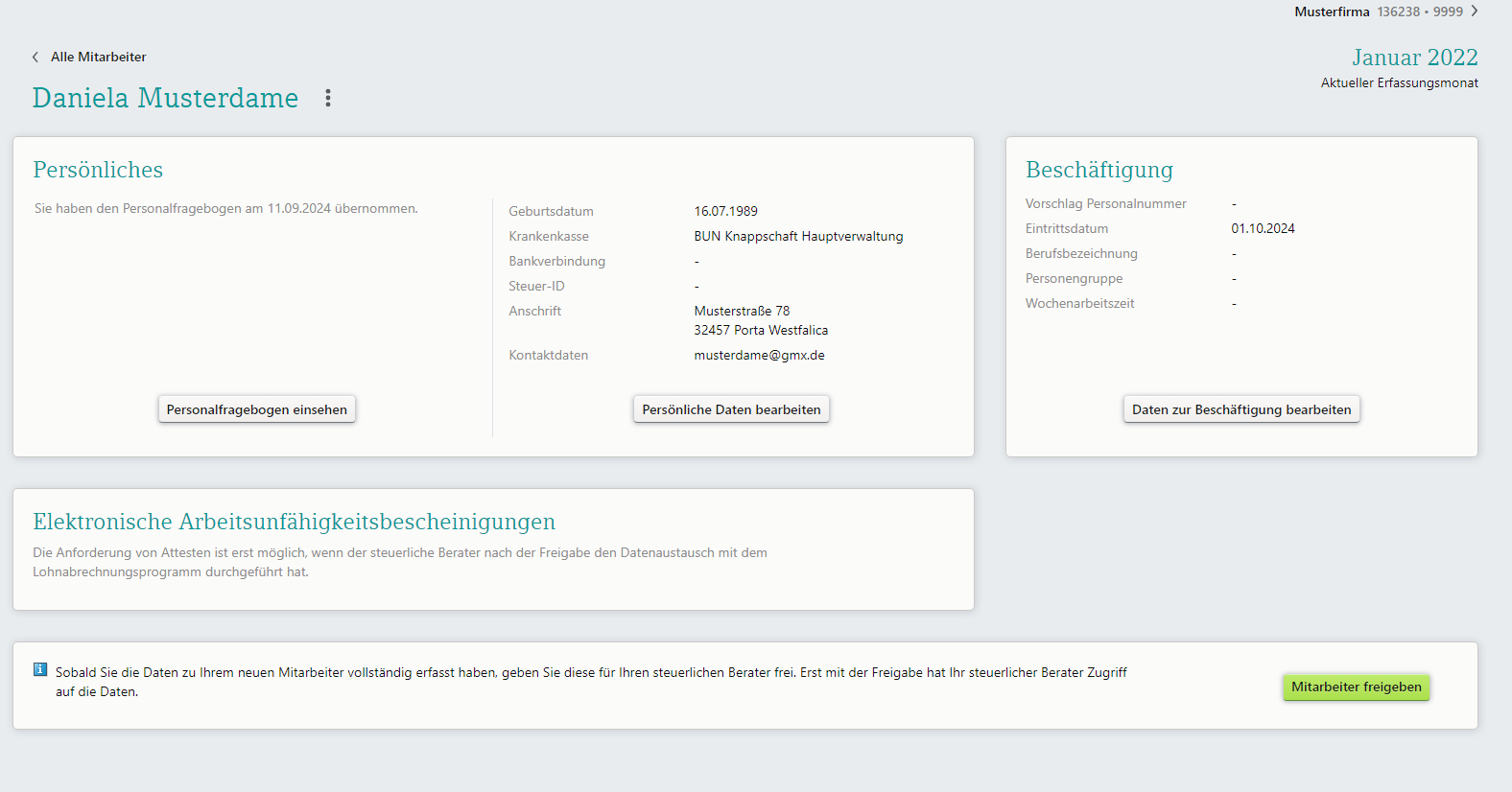 Persönliche Daten nachträglich ändern bzw. ergänzen Persönliche Daten nachträglich ändern bzw. ergänzen